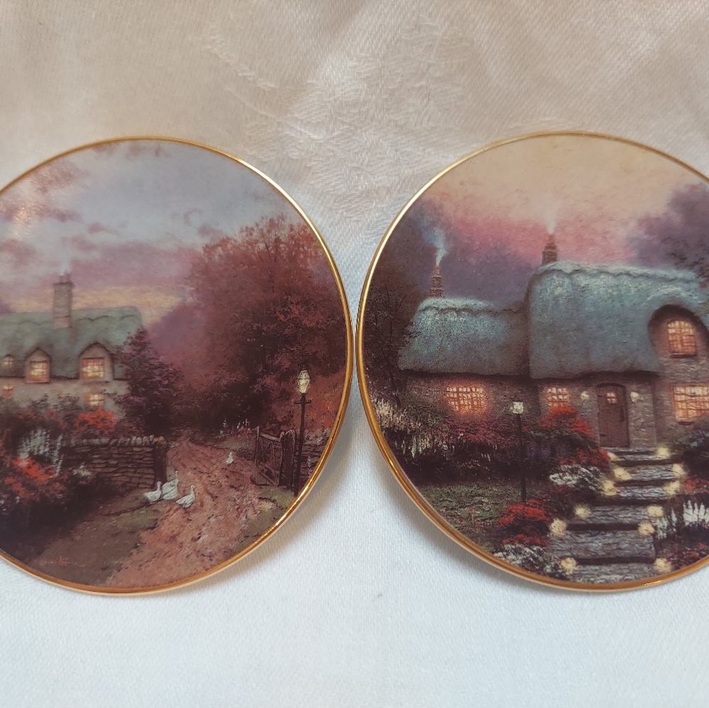 Thomas Kinkade Mini plate Set